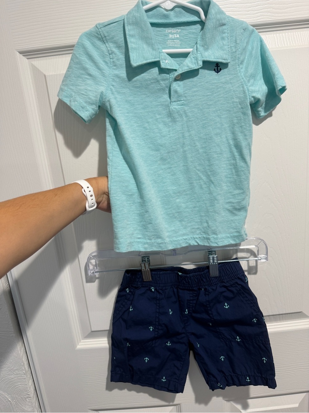 Carter's Toddler Aqua Polo Shirt - Aqua